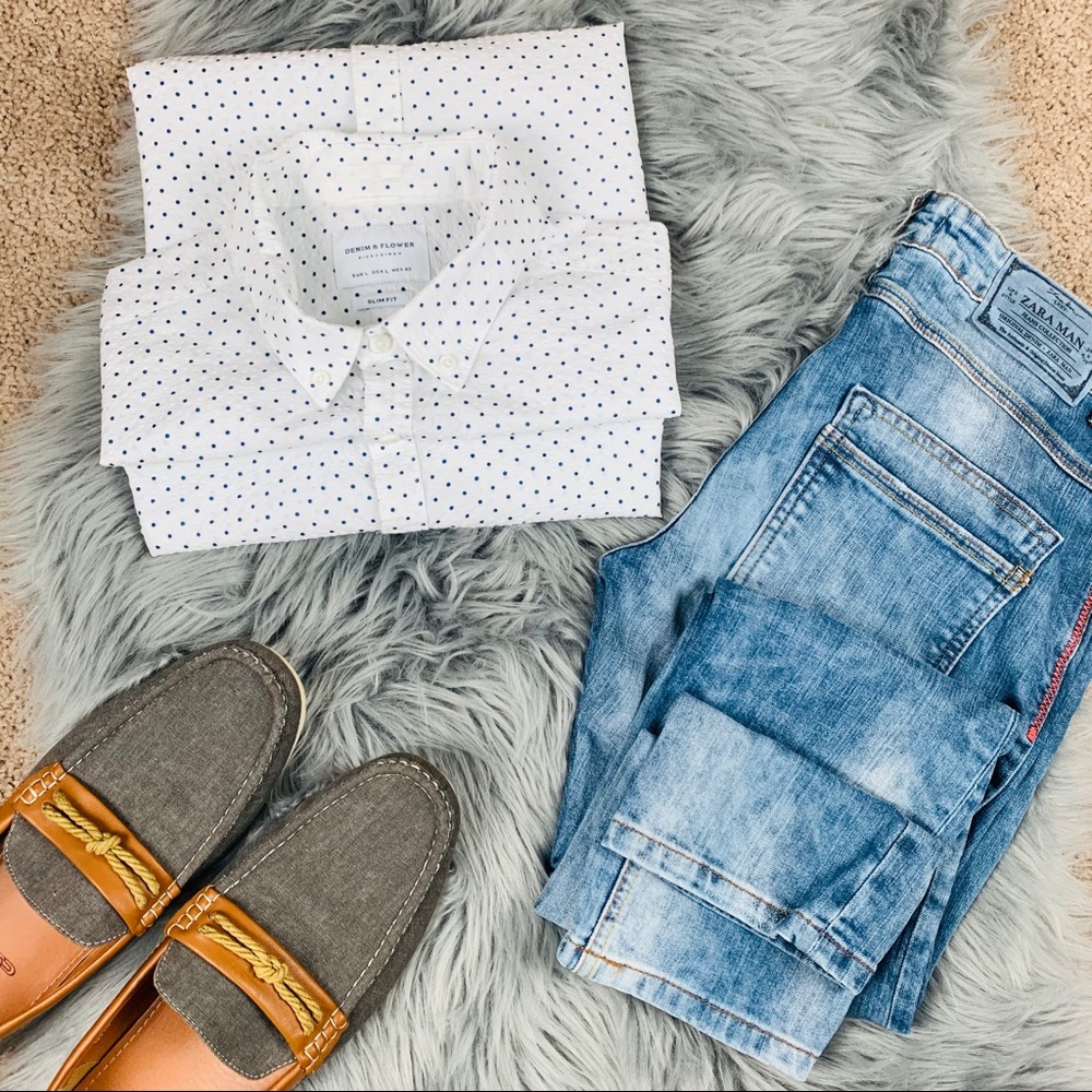 Denim & flower - Ricky Singh button down